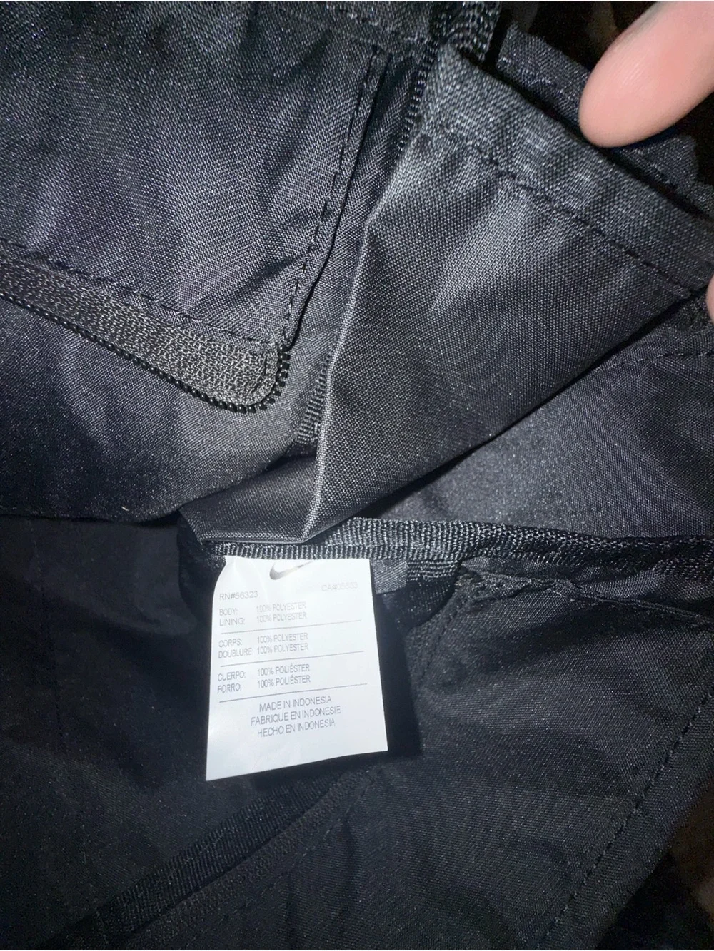 Nike Black Laptop Tote with White Swoosh